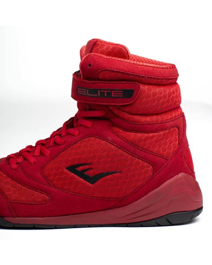 EVERLAST ELITE2 HI-TOP BOXING BOOT - RED/BLACK