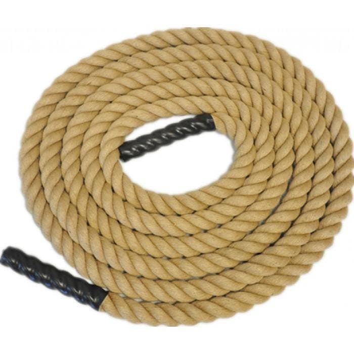 10m Sisal Battle Rope - 50mm (2 Inch) Diameter Musclemania Fitness MegaStore