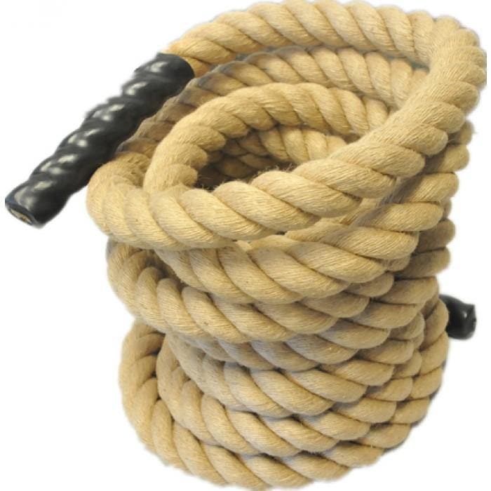 10m Sisal Battle Rope - 50mm (2 Inch) Diameter Musclemania Fitness MegaStore