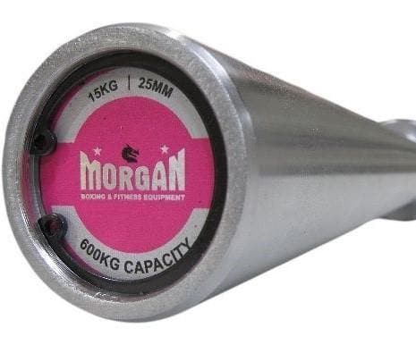 15kg Morgan Ladies Cross Functional Fitness Olympic Barbell - 600kg Max Musclemania Fitness MegaStore