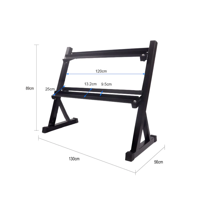 2 Tier Large Dumbbell Storage Rack Musclemania Fitness MegaStore