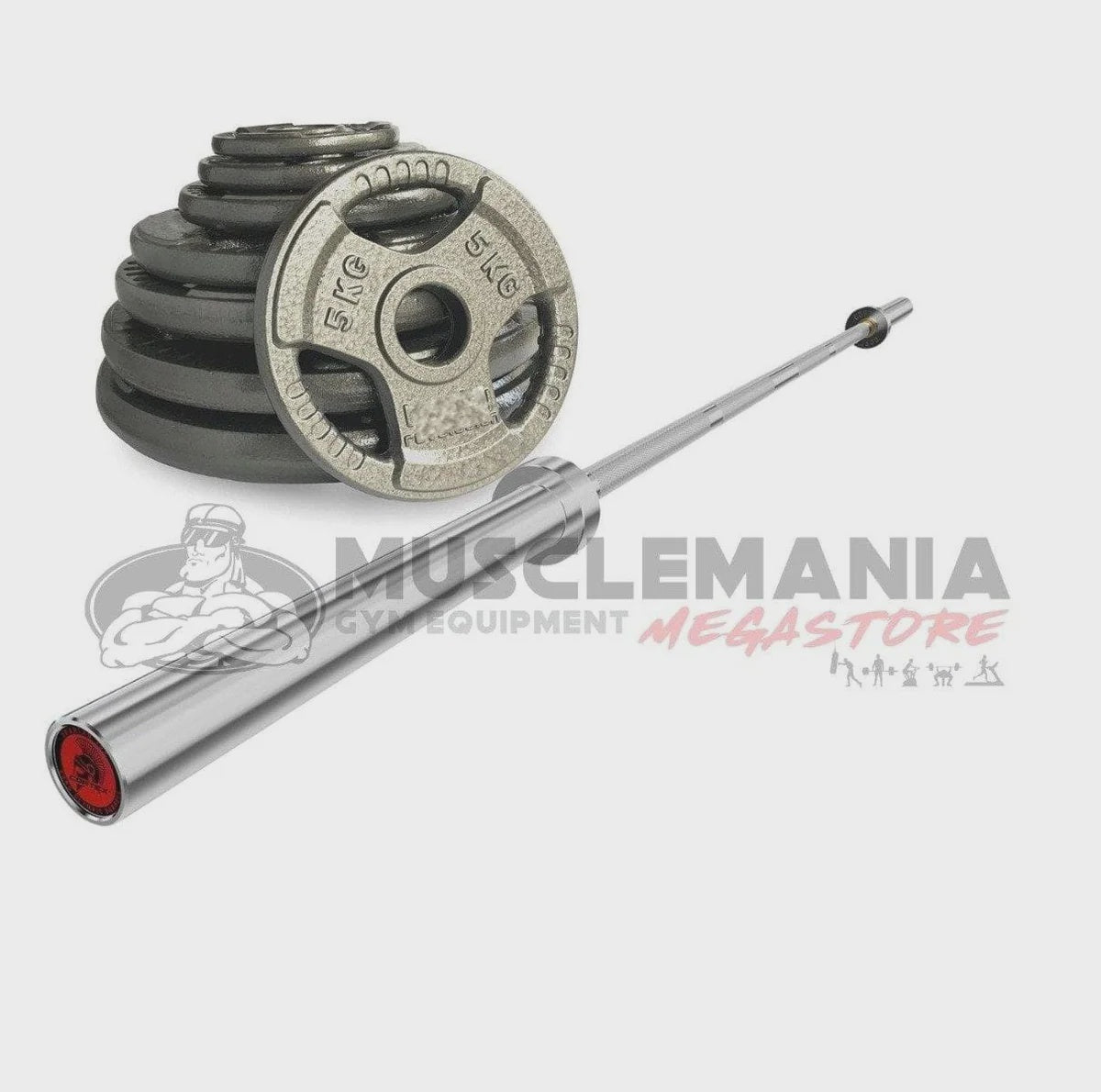 Olympic Hammertone Weights & Bar Package - 100kg Total