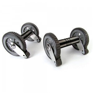66fit Twin Ab Roller Wheels with Kneel Pad Musclemania Fitness MegaStore