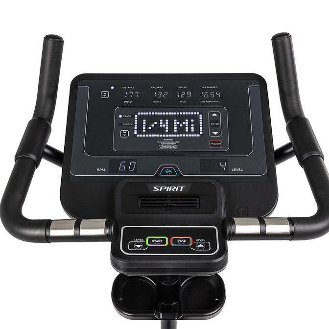 SPIRIT COMMERCIAL CU800 UPRIGHT BIKE - SELF GENRATOR + BLUETOOTH CONNECTIVITY