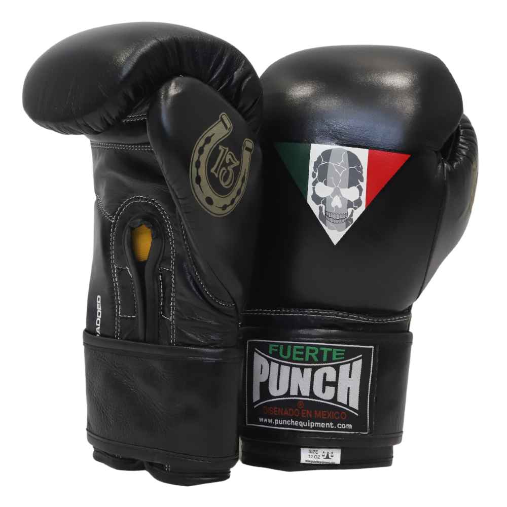AAA Punch Mexican Lucky 13 Boxing Gloves Musclemania Fitness MegaStore