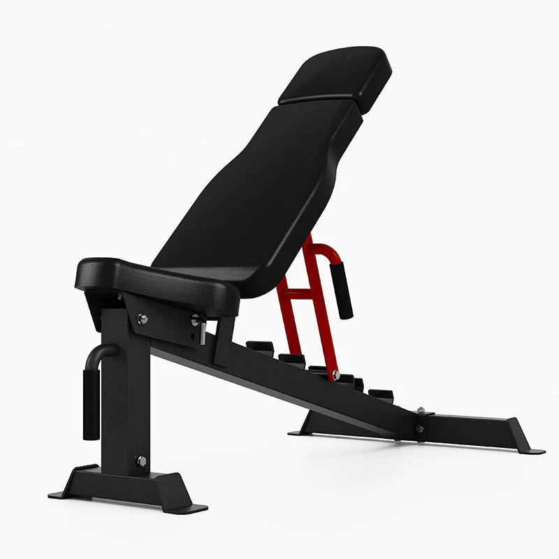 BEAST MODE BUNDLE WITH RUBBER-COATED TRI-GRIP RUBBER-COATED OLYMPIC PLATES, BAR AND FID BENCH