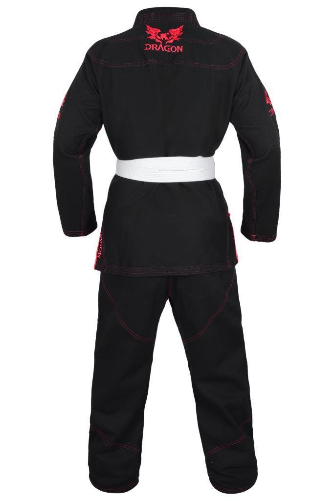 DRAGON V2 450GSM BJJ GI - IBJJF APPROVED (BLACK)