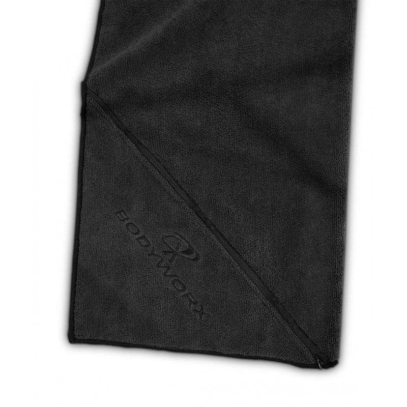 BODYWORX BLACK MICROFIBRE GYM TOWEL Musclemania Fitness MegaStore