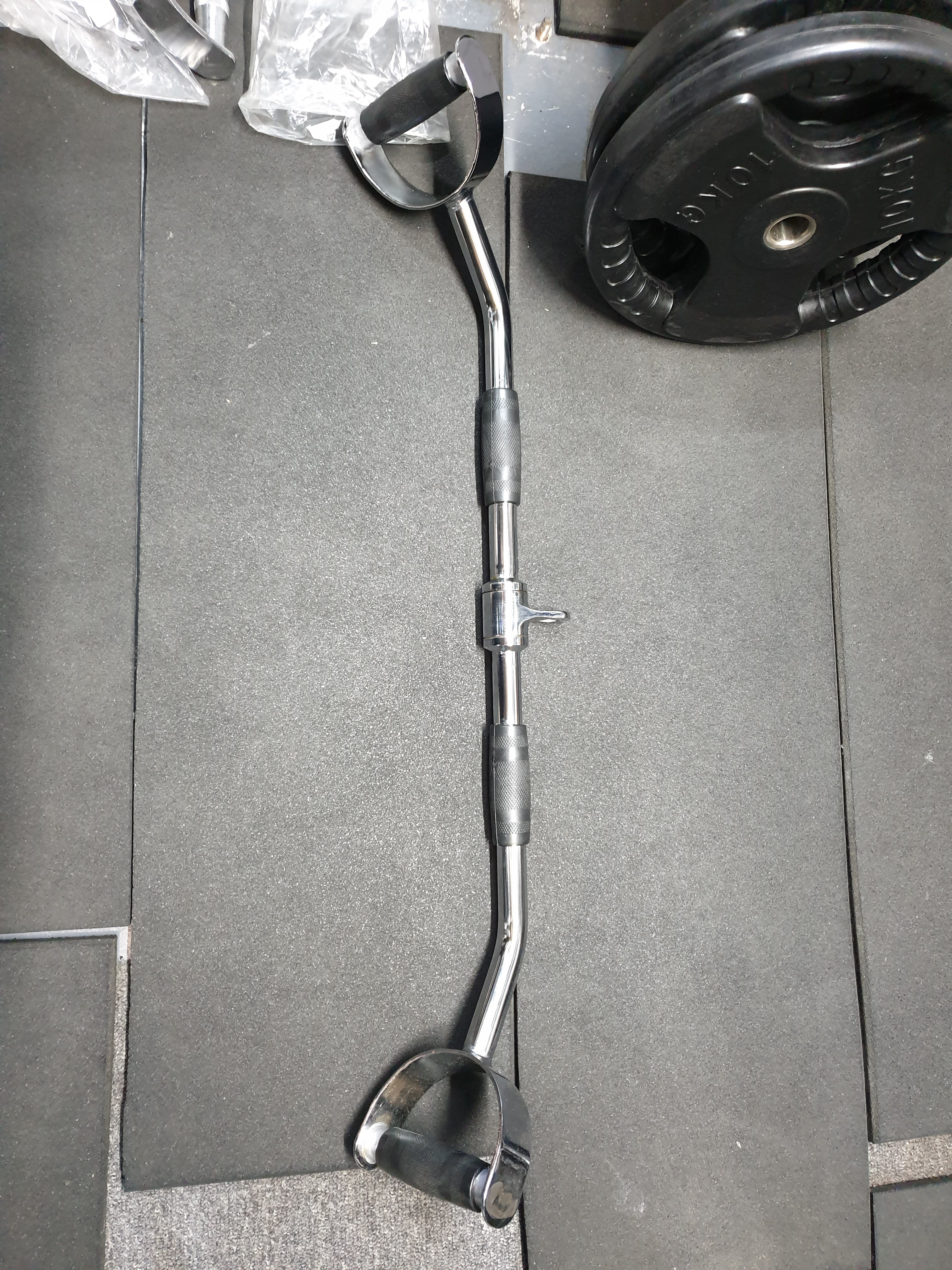 BODYWORX REVOLVING PRO STYLE LAT BAR (34 INCH), commercial-grade Musclemania Fitness MegaStore