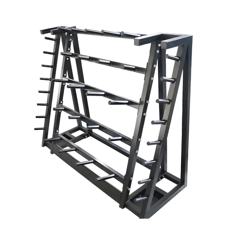 Commercial Body Pump Set Storage Rack | Holds 20 Pump Sets
