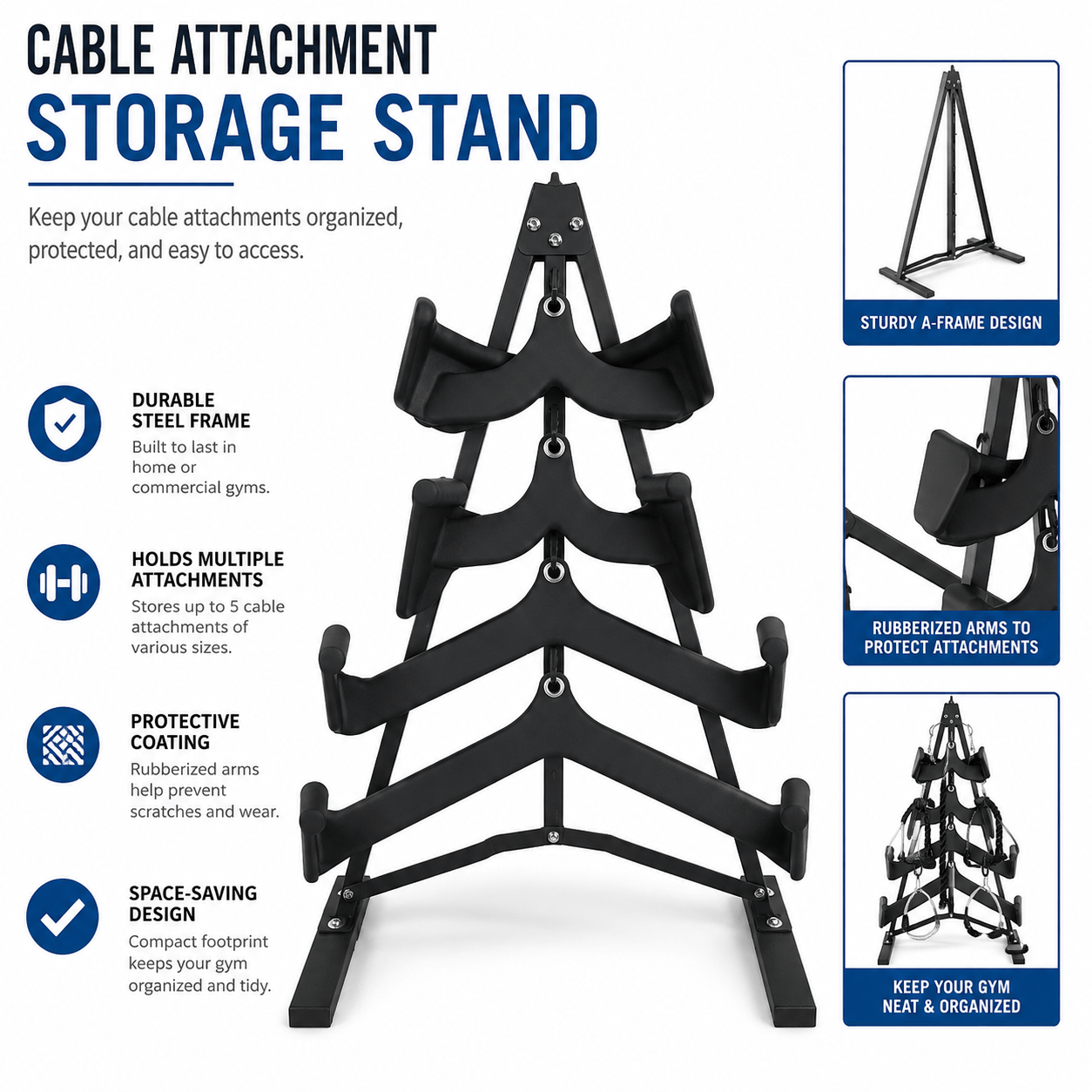Easy Grip Cable Attachment Storage Stand