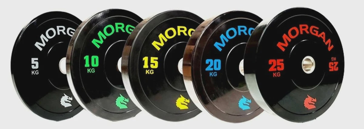 PACKAGE DEAL -150KG MORGAN OLYMPIC BUMPER PLATE PACK