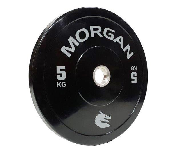 MORGAN 5KG OLYMPIC BUMPER PLATES (PAIR) | 50MM IWF STANDARD RUBBER PLATES