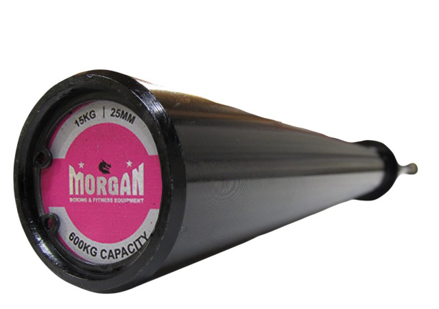 MORGAN 15KG LADIES OLYMPIC BARBELL | BLACK HARDENED CHROME WOMEN’S WEIGHTLIFTING BAR