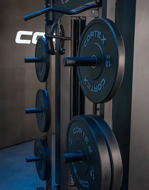 CORTEX SM-26:  6-in-1 Power Rack with Dual Steel Stack Smith & Cable Machine includes Solid Steel Core Smith Bar