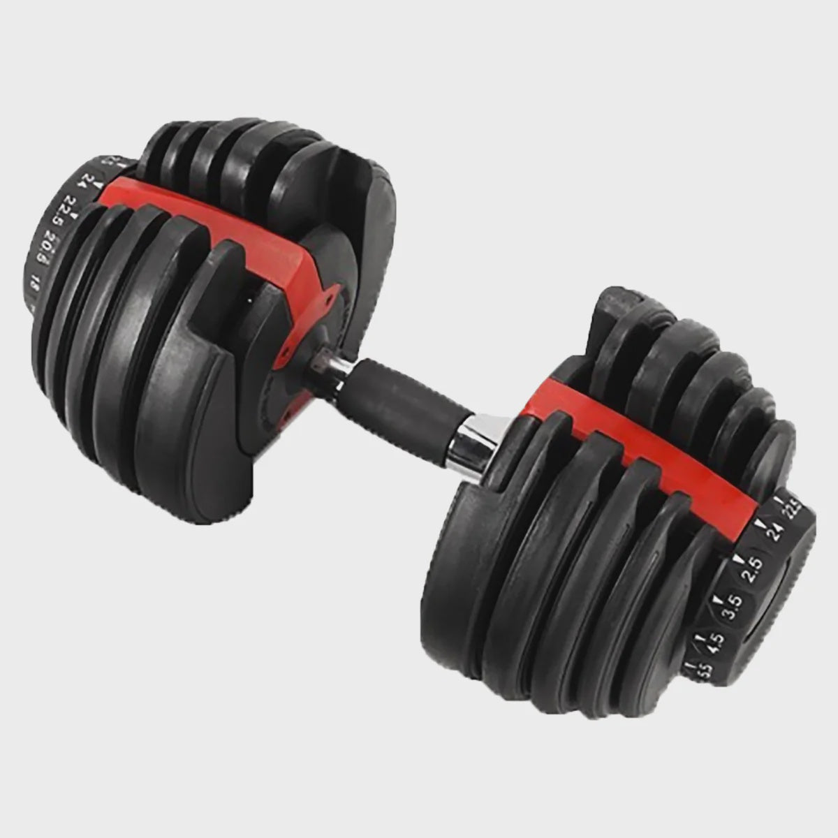 Edgefit Adjustable Dumbbells, 2.5kg to 24kgs - Single (24kg)