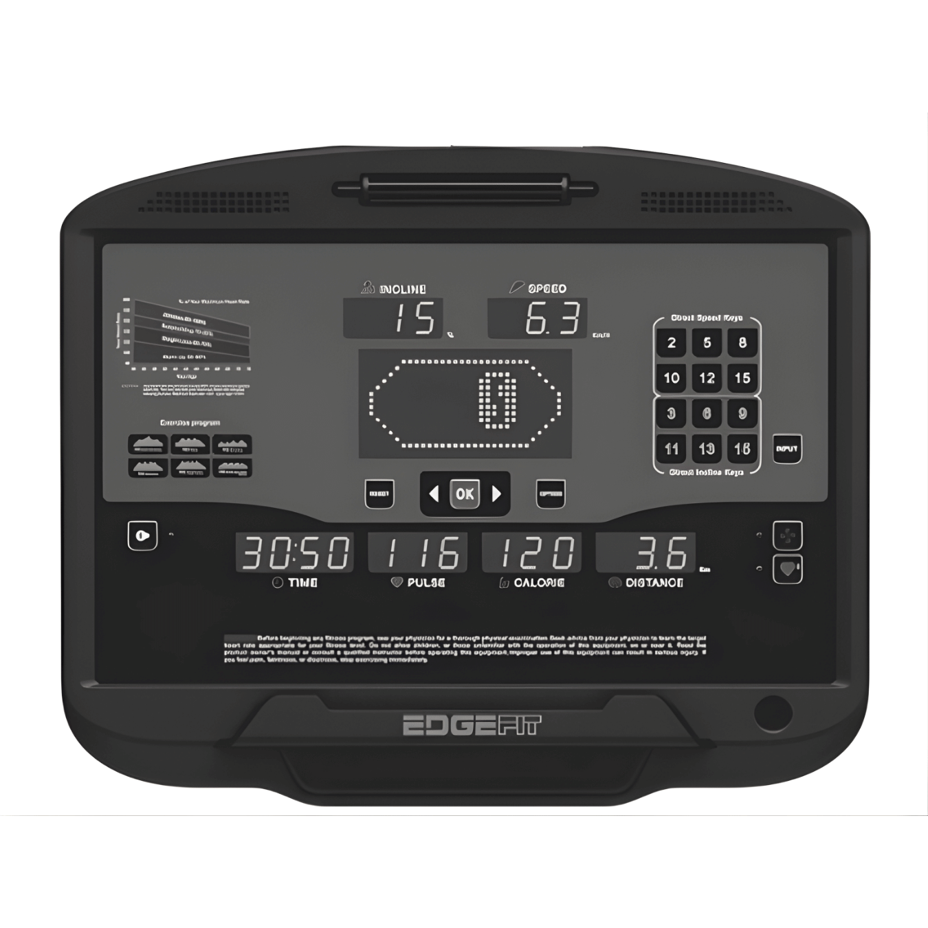 Edgefit Commercial Series: EDG9302 Endurance Corporate Treadmill - LED Consol