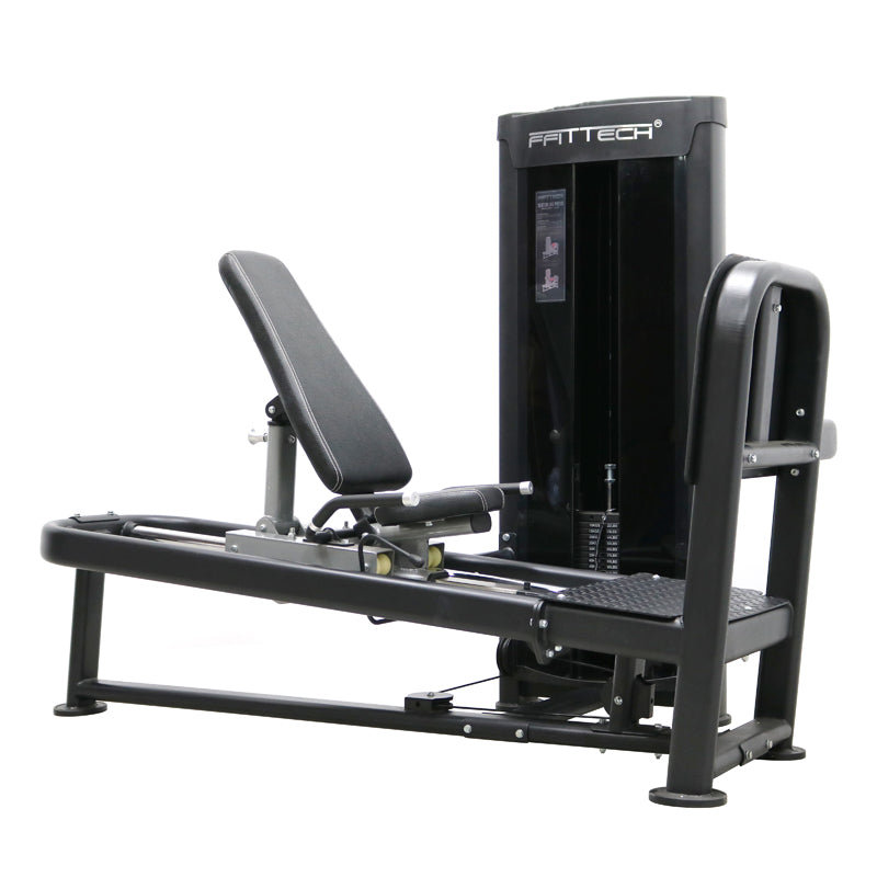 FFITTECH 24/7 COMMERCIAL PIN-LOADED LEG PRESS, 100kg Precision Weight Stack