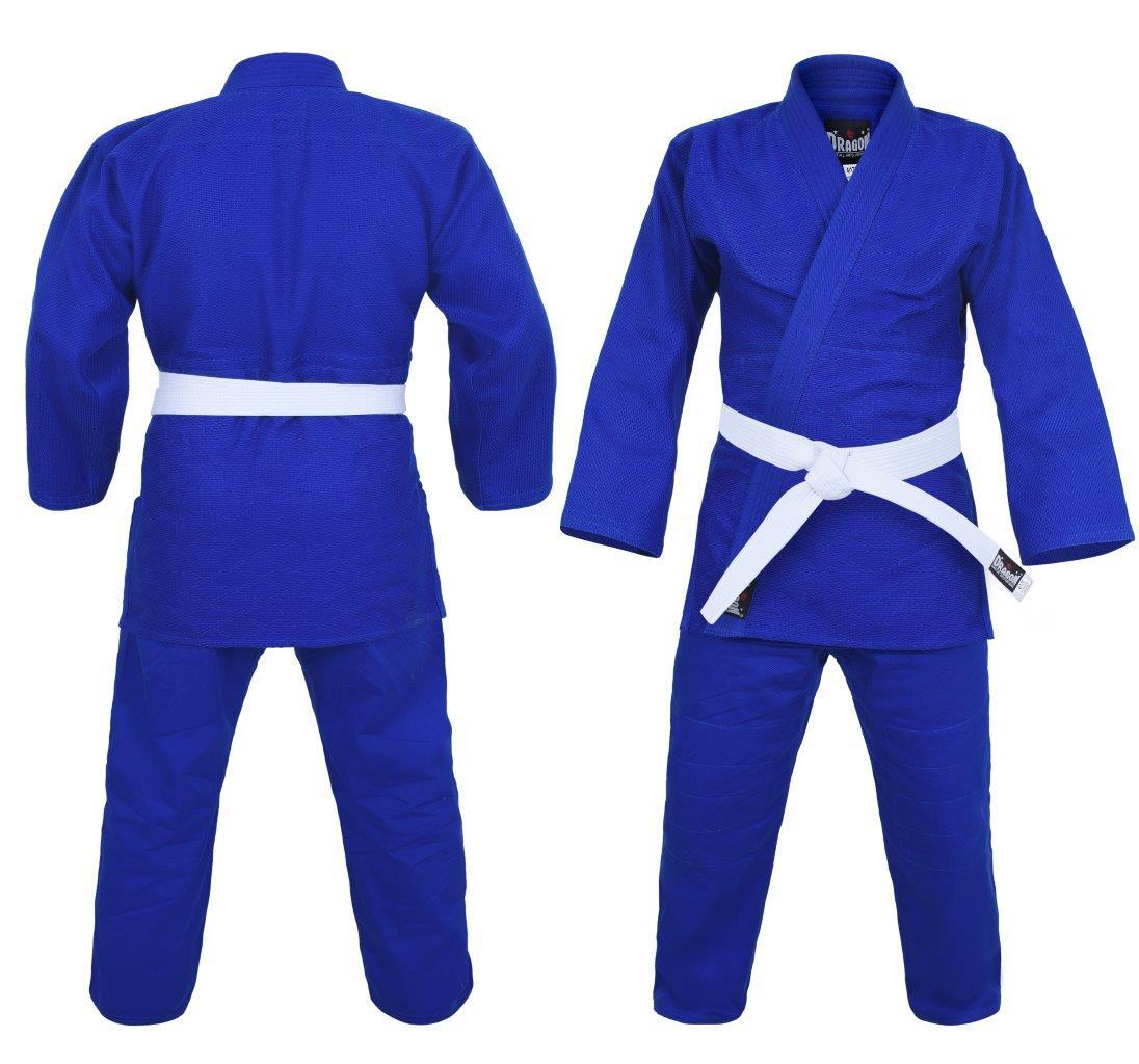 DRAGON BLUE 1.5 550GSM JUDO WEAVE UNIFORM | HEAVY DUTY JUDO GI FOR TRAINING & COMPETITION