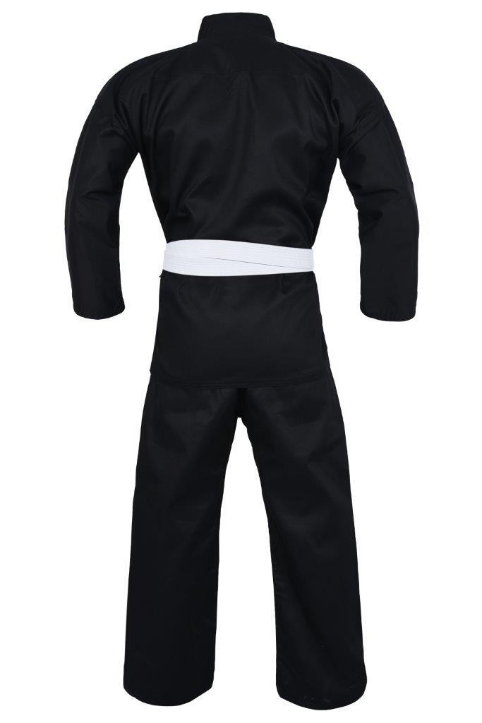 DRAGON BLACK KARATE UNIFORM 8OZ | LIGHTWEIGHT KARATE GI FOR TRAINING & GRADING