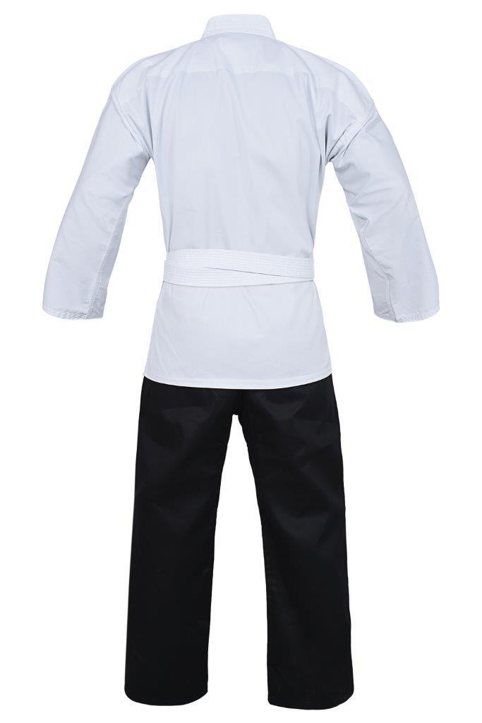 DRAGON KARATE SALT & PEPPER UNIFORM 8OZ | LIGHTWEIGHT KARATE GI FOR TRAINING & GRADING
