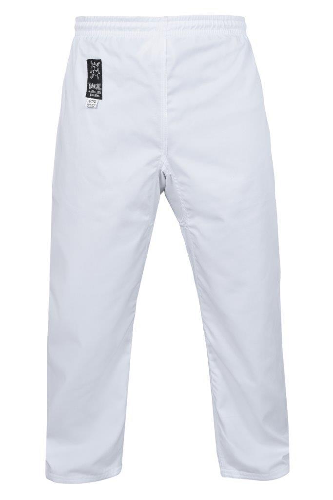 YAMASAKI PRO GI MARTIAL ARTS PANTS (WHITE) 10OZ | LIGHTWEIGHT KARATE & MARTIAL ARTS TROUSERS