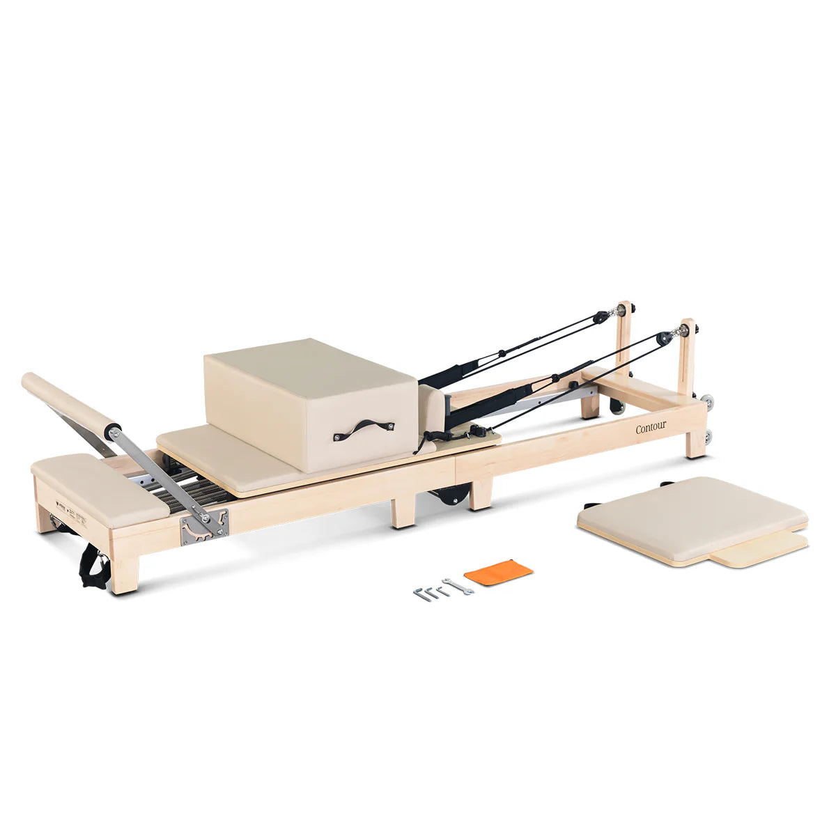 Lifespan Fitness Contour Folding Wooden Pilates Reformer (Beige) - See in Our Menai Showroom Now!