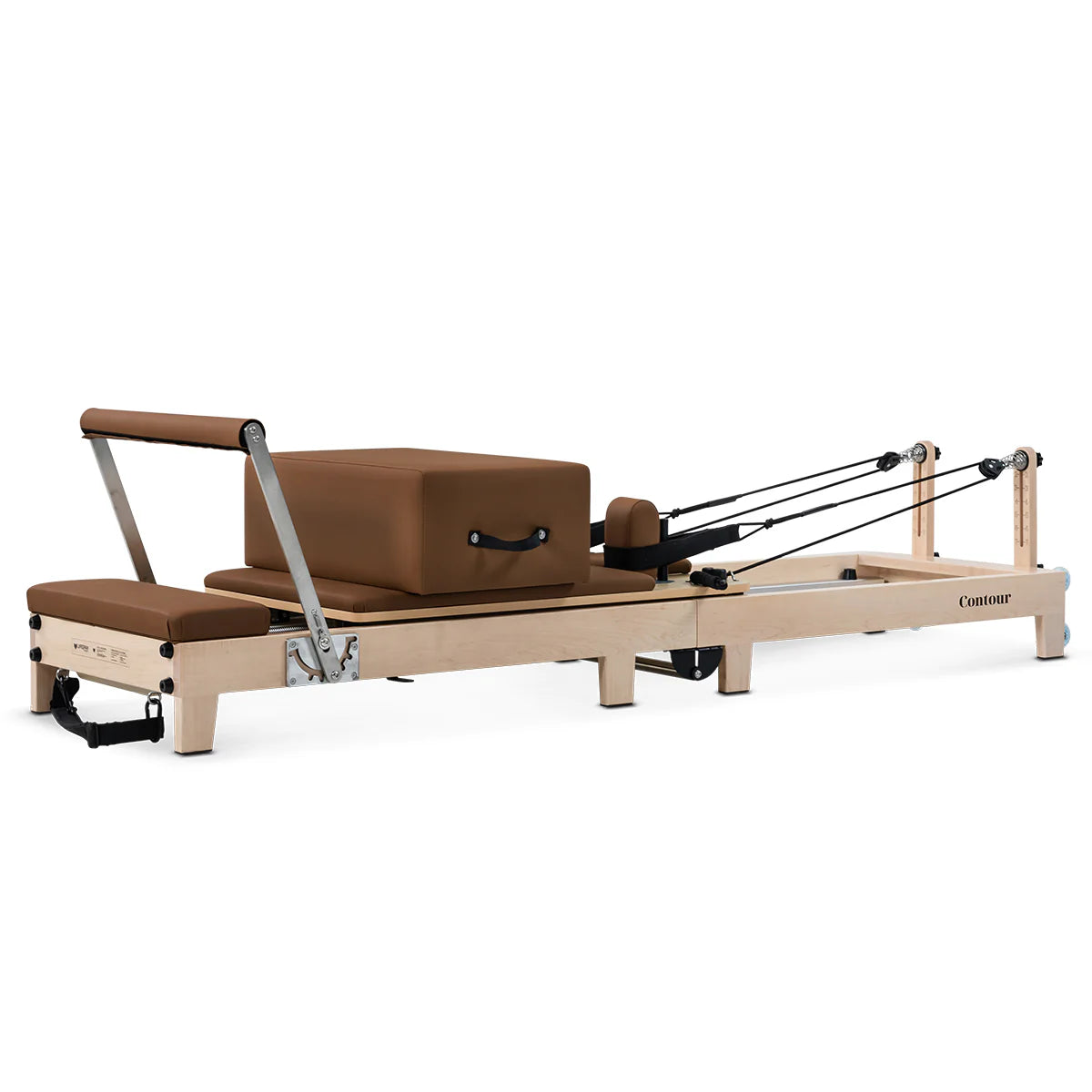 PRE ORDER: Lifespan Fitness Contour Folding Wooden Pilates Reformer Machine (Espresso) - Due June 2026