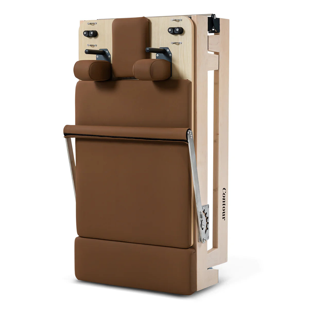 PRE ORDER: Lifespan Fitness Contour Folding Wooden Pilates Reformer Machine (Espresso) - Due June 2026