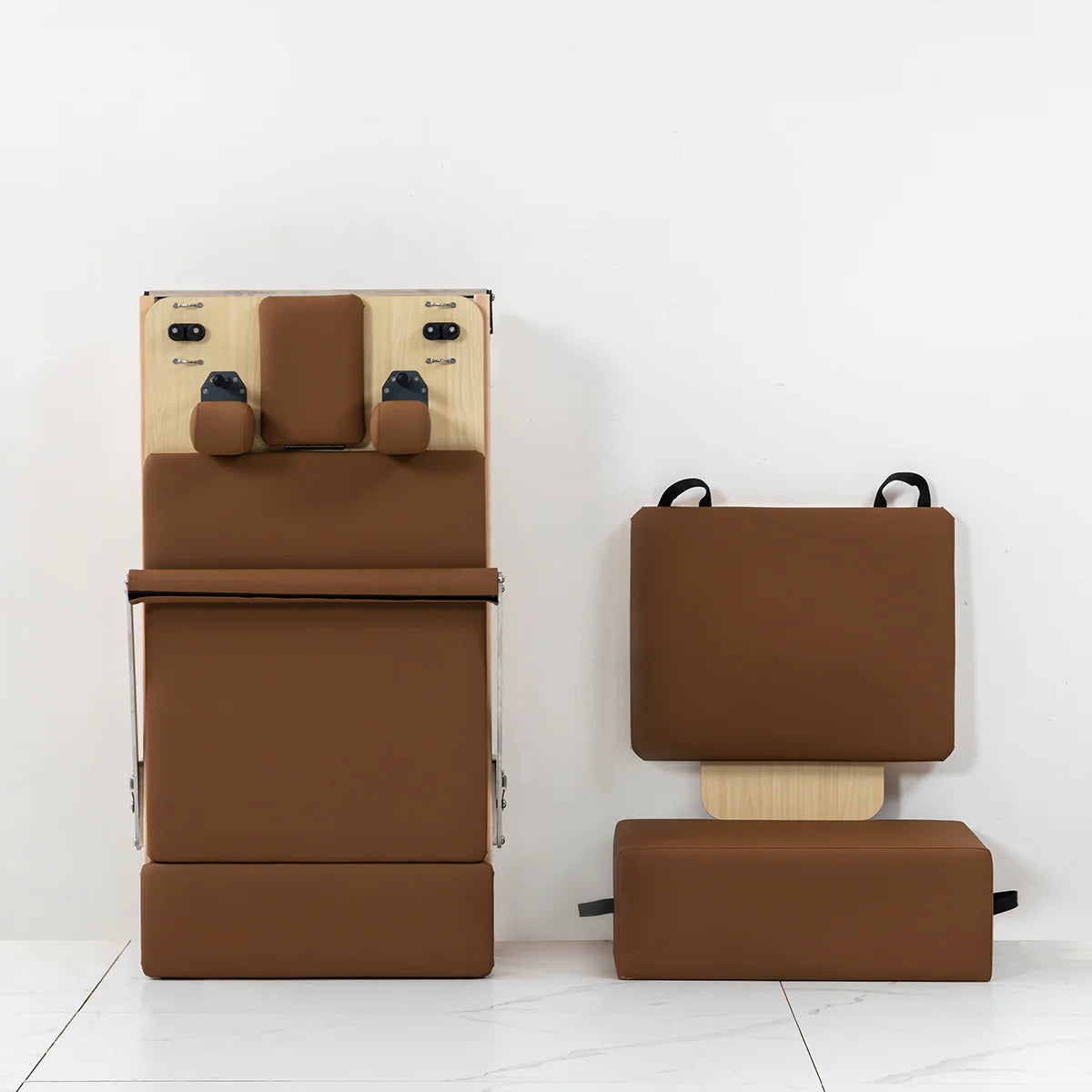 PRE ORDER: Lifespan Fitness Contour Folding Wooden Pilates Reformer Machine (Espresso) - Due June 2026