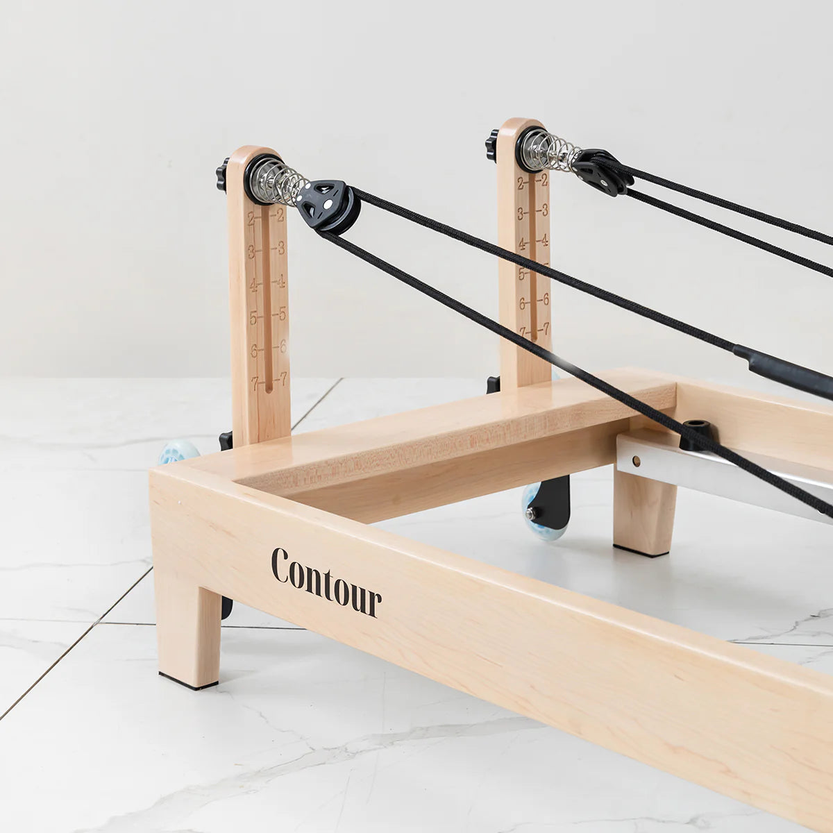 PRE ORDER: Lifespan Fitness Contour Folding Wooden Pilates Reformer Machine (Espresso) - Due June 2026