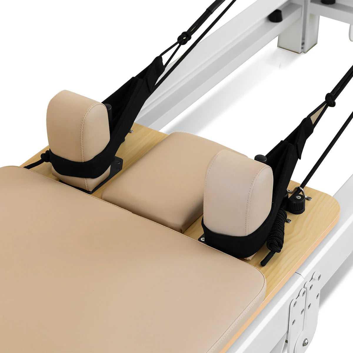 Lifespan Fitness Contour Pro Folding Aluminium Pilates Reformer Machine - Beige