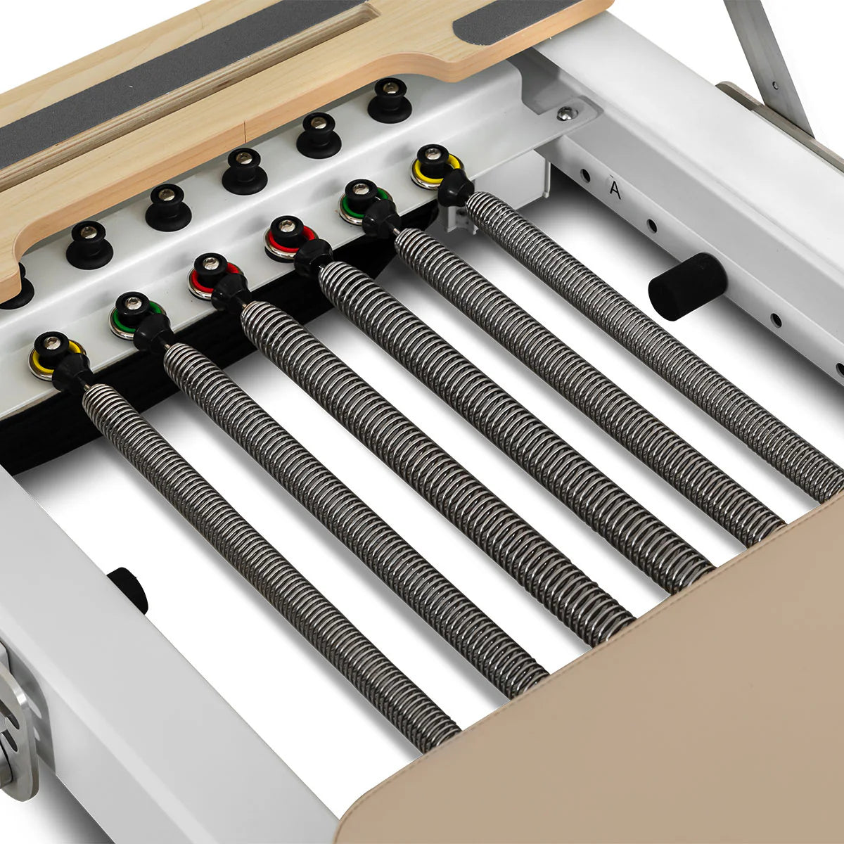 Lifespan Fitness Contour Pro Folding Aluminium Pilates Reformer Machine - Beige