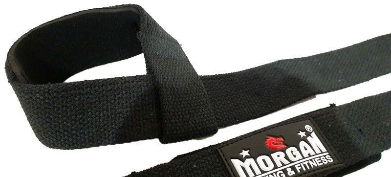MORGAN POWER LIFTING STRAPS | COTTON WEIGHTLIFTING STRAPS WITH WRIST SUPPORT
