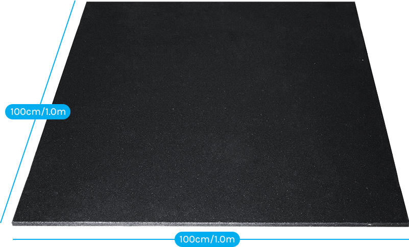 Special Deal:  Commercial-Grade Non-Toxic Compressed Rubber Floor Tiles (1m x 1m x 15mm) x 10 Pack