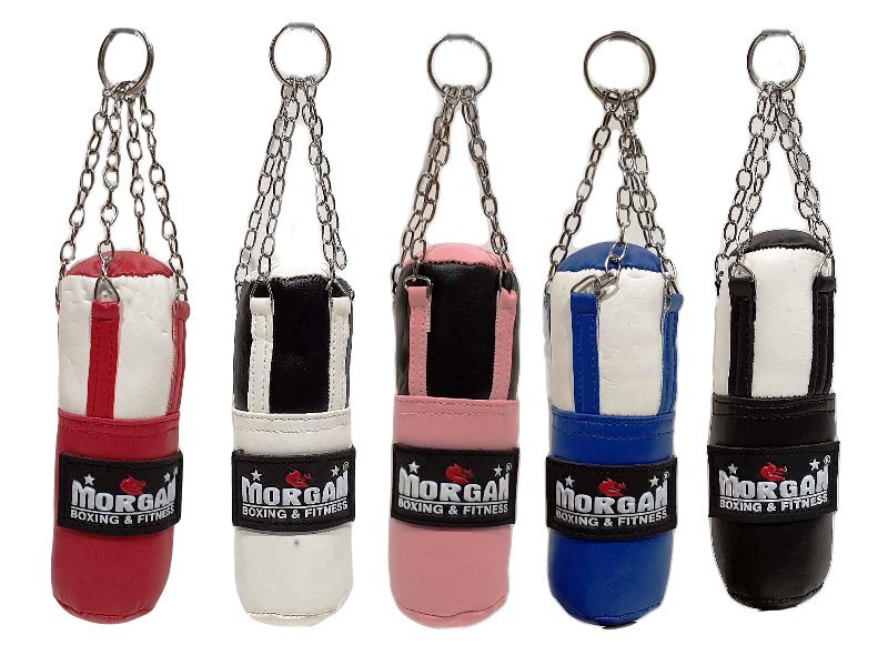 MORGAN MINI PUNCH BAGS | BOXING KEYRING & ZIPPER ACCESSORY NOVELTY GIFT