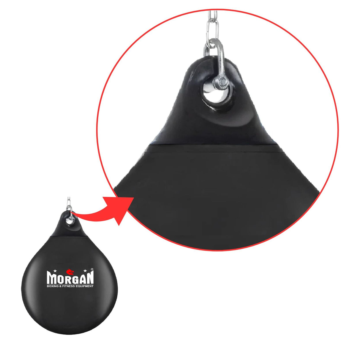 MORGAN H2O WATER PUNCH BAG 60KG | WATER FILLED BOXING BAG FOR MMA AND STRIKE TRAINING