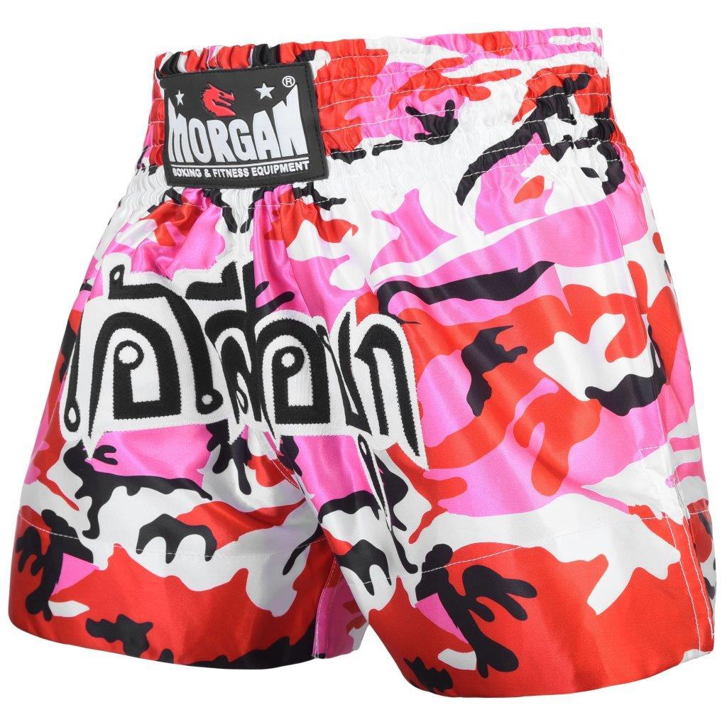 MORGAN PINK DIABLA CAMO WOMEN'S MUAY THAI SHORTS