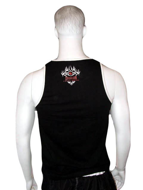 DRAGON BLACK TRAINING SINGLET | LIGHTWEIGHT ATHLETIC GYM & WORKOUT TOP