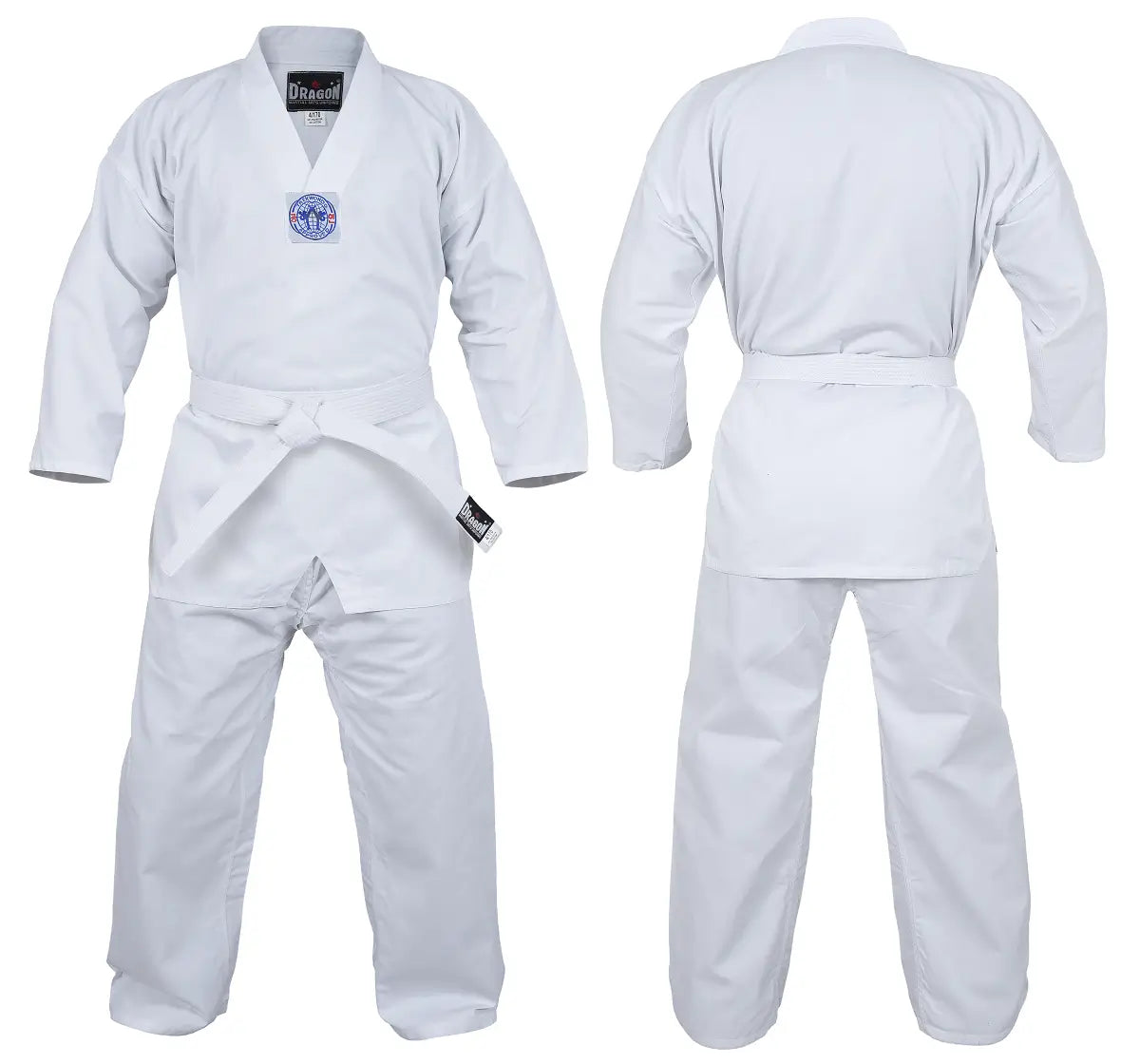 DRAGON DELUXE TAEKWONDO UNIFORM 8OZ | LIGHTWEIGHT MARTIAL ARTS DOBOK FOR TRAINING & COMPETITION