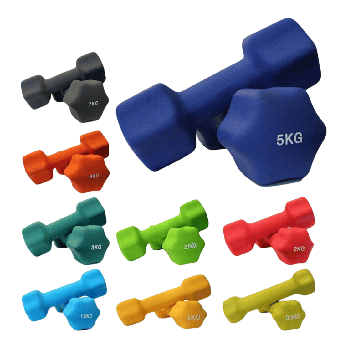 CLEARANCE: Neoprene Dumbbells, sold in pairs from 0.5kg: