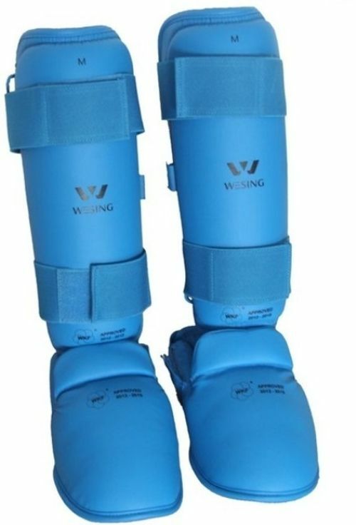 WESING WKF APPROVED SHIN & INSTEP GUARDS | KARATE KUMITE COMPETITION LEG PROTECTION