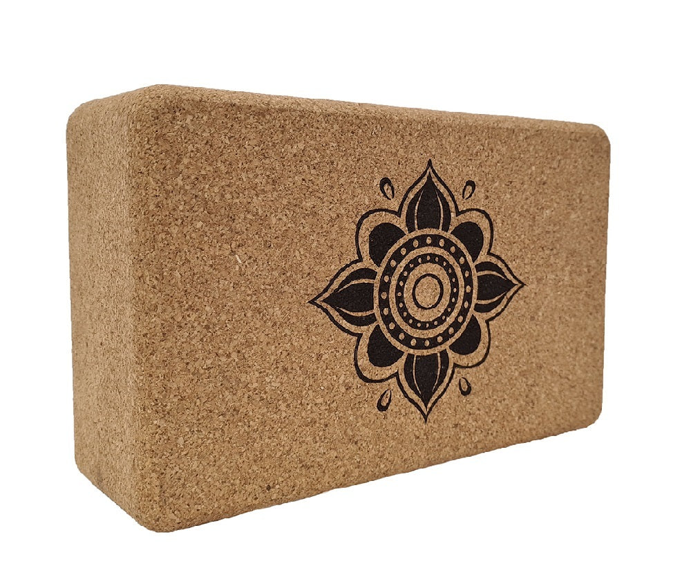 MORGAN NATURAL CORK YOGA BLOCKS | ECO-FRIENDLY HIGH-DENSITY YOGA & MEDITATION PROPS