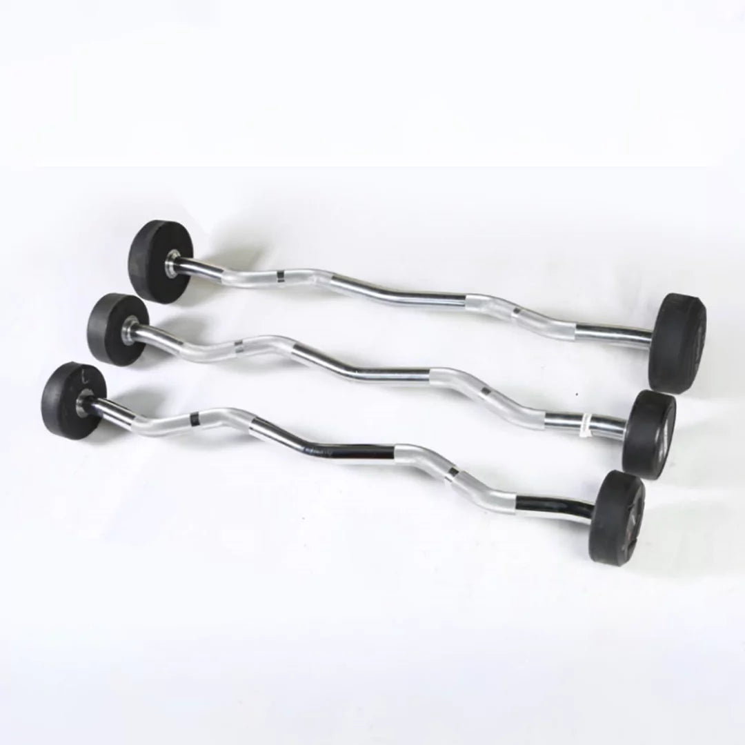 Commercial-Grade Fixed Straight Barbell, choose size and style: