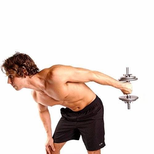 Solid Chromed 14″ Spinlock Dumbbell Handles - 28mm Diameter (Pair) - Musclemania Fitness MegaStore