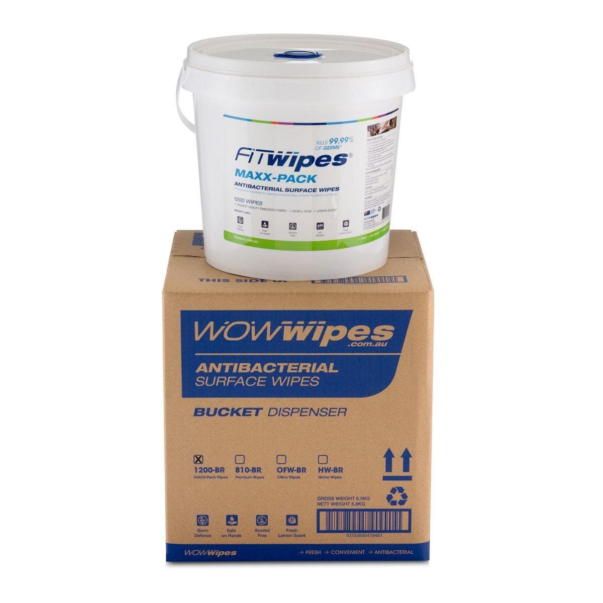 WOW Wipes Antibacterial Gym Wipes - Musclemania Fitness MegaStore