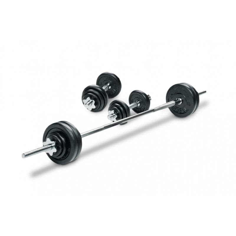 Bodyworx Barbell & Dumbbell Weight Set in Plastic Case (50Kgs)