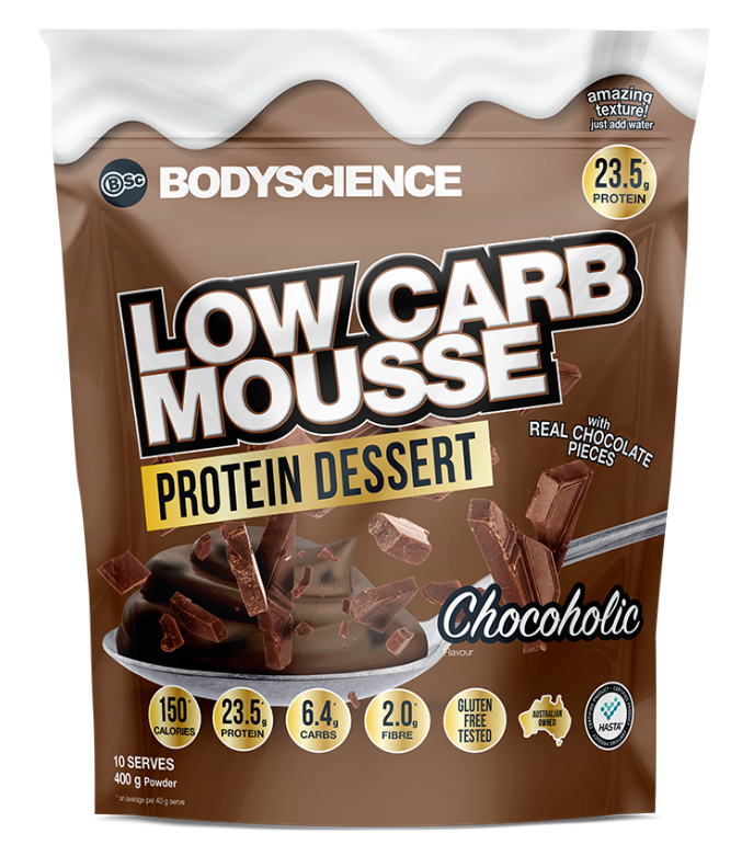 BSC Low Carb Mousse Protein Dessert - 400g Chocoholic