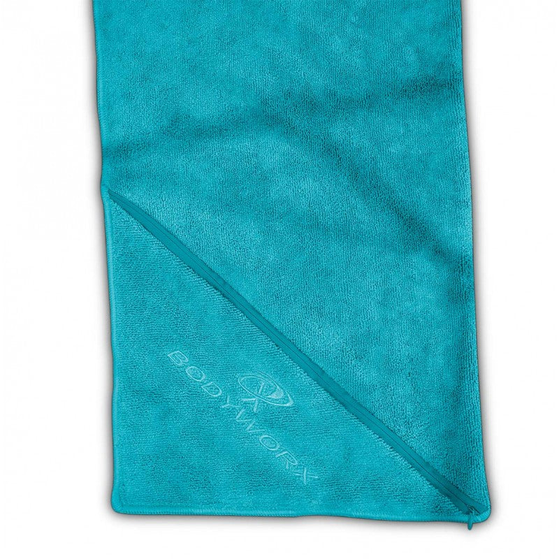 BODYWORX TEAL MICROFIBRE GYM TOWEL