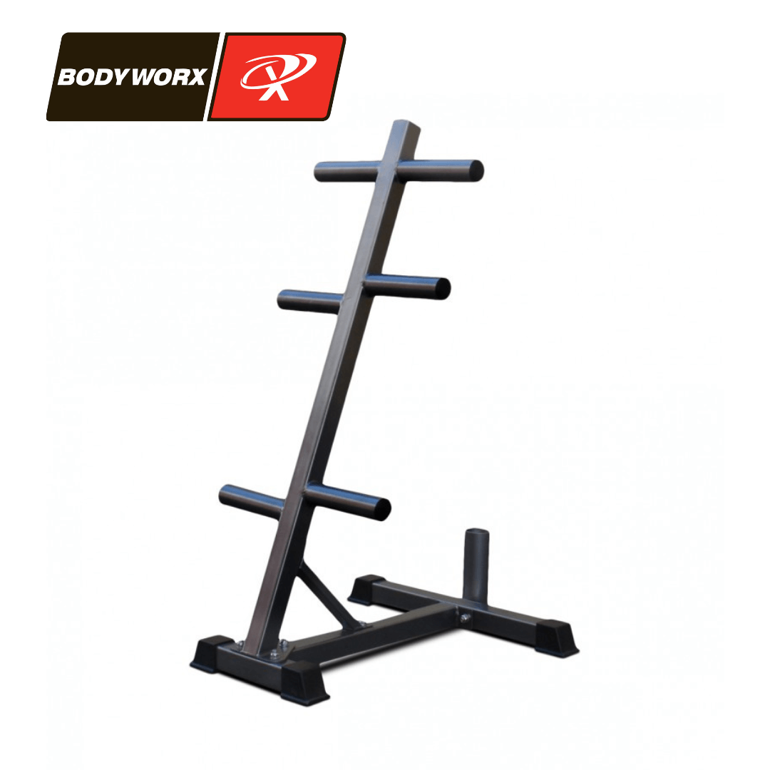 Bodyworx Olympic Plate Tree with Bar Holder